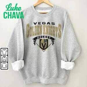 Vintage Vegas Golden Knights Sweatshirt Retro 90s Hockey Crewneck shirt PM